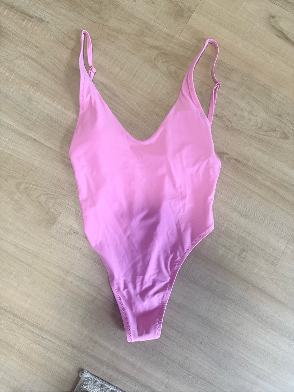 Bubblegum Pink High-Cut One-Piece Swimsuit